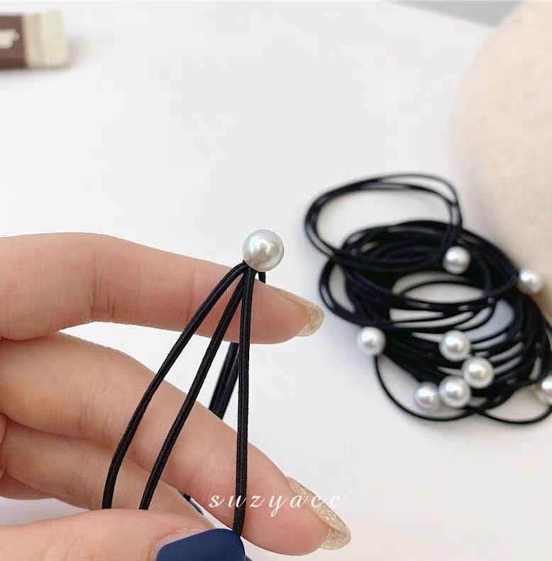 Three in one bead hair rope