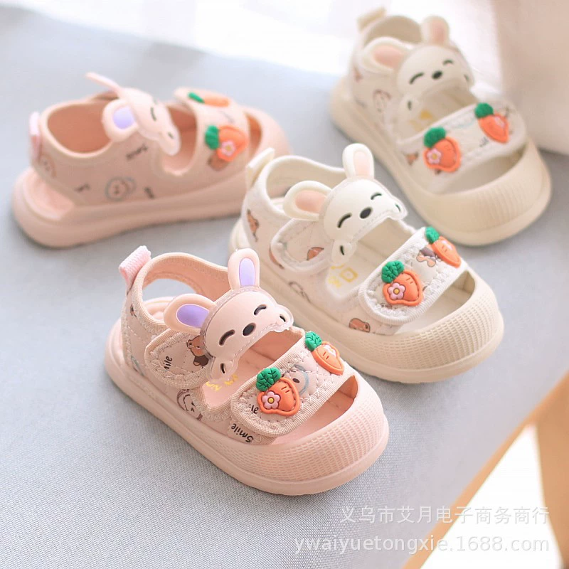 Детские сандалии Летние девочки Баотоу нескользящая мягкая подошва детская обувь