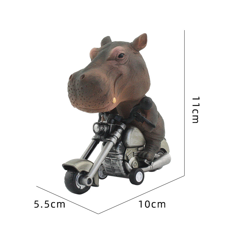 Modelo de locomotora animal juguete modelado de animales inercia hacia adelante modelo de motocicleta juguete para niños nuevo juguete exótico