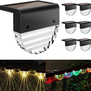 Cross Border Outdoor Solar Staircase Lights Garden Courtyard Solar Step Lights Yard Ladder Fence Lights Railings Lights