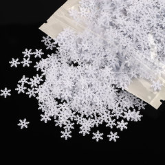 New Product 8/13mm Christmas Ornament Snowflake, Indoor Scene Decoration Simulated Snowflakes DIY Hanging Kit, Bagged 20g