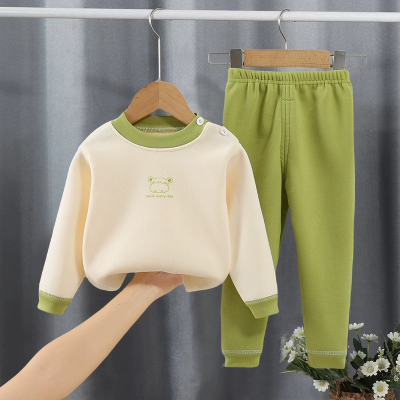 Children's Velvet Thermal Set — Thermal Underwear Pajama Base for Boys & Teens, Sizes 73–170 cm