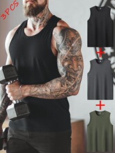 L 83274 Thick Ribbed White Round Neck Vest �����˶�����