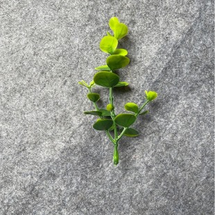 Aquatic Plant Accessories Three-Pronged Eucalyptus Artificial Artificial Flower Plant Accessories Green Plant Bonsai DIY Bulk Wholesale