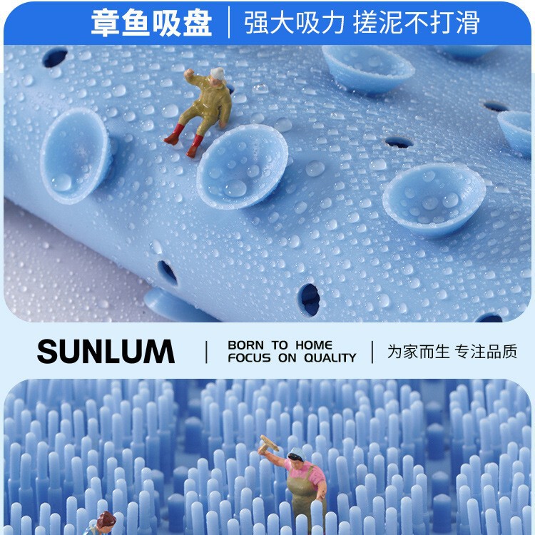 お風呂の神器の吸盤のシリカゲルの入浴ブラシの背中の風呂のマッサージパッドの背中の怠け者は壁を貼って足をこすります。|undefined