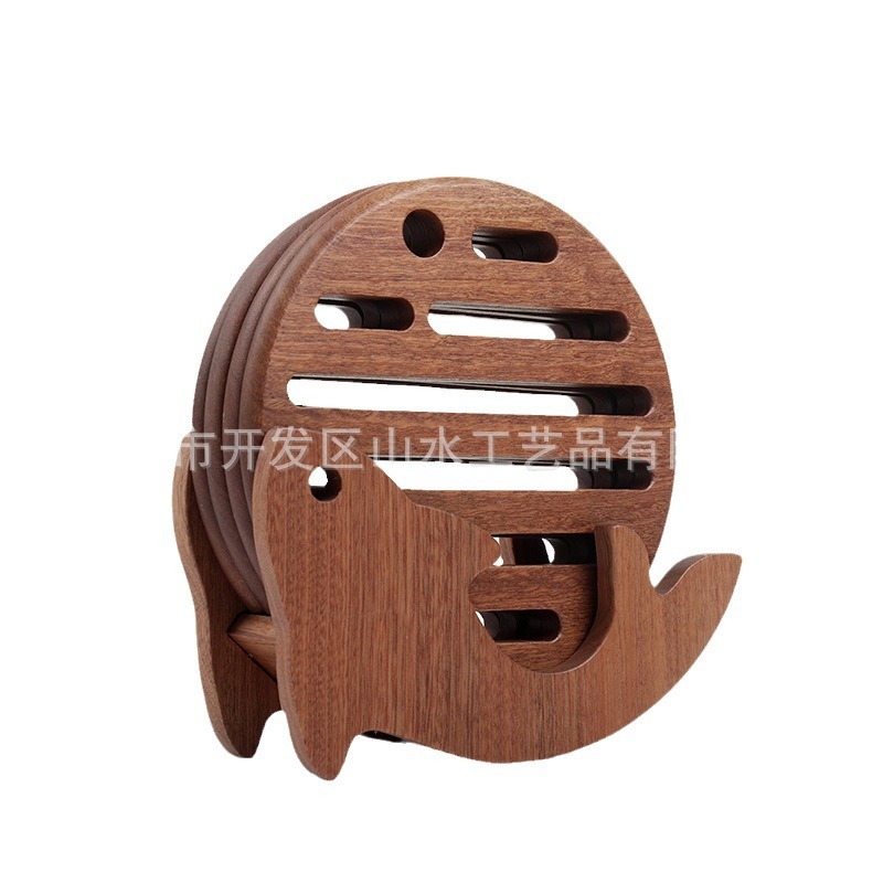 almohadilla aislante de madera, almohadilla aislante redonda de árbol de檀o, almohadilla antideslizante, almohadilla de mortero para animales, almohadilla de madera resistente al quemado