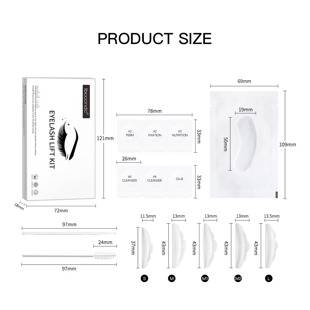 ibcccndc Eyelash perming set, disposable cold eyelash perming tool, simple eyelash perming and curling set undefined