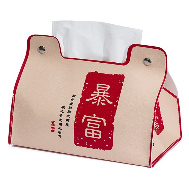 Alta apariencia nacional moda hogar impermeable rica caja de pañuelos dormitorio coche sala de estar universal de almacenamiento multifuncional caja de pañuelos