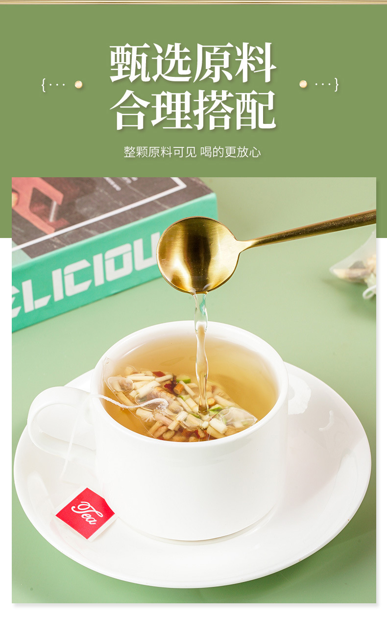 No-Brew Mao Gen Zhu Zhe Xue Li Tea Bags 5g x 20 Cool Herbal Fruit Tea for Daily Refreshment key features