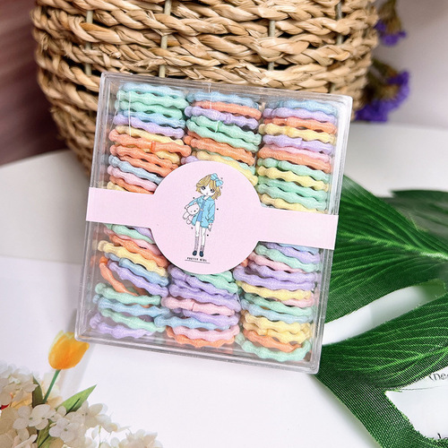 Children's elastic hairband, non-damaging to hair, suitable for babies and girls, cute, good elasticity, ponytail hair tie for little girls