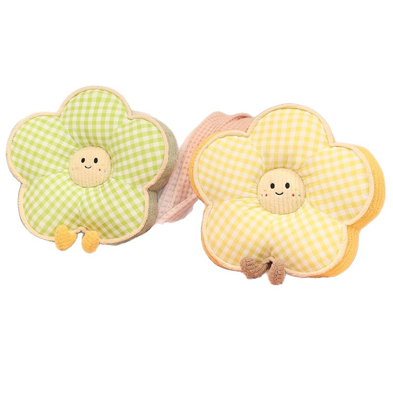 Cojín de Respaldo de Flores para Cama de Peluche, Algodón de Seda para Cama y Lectura