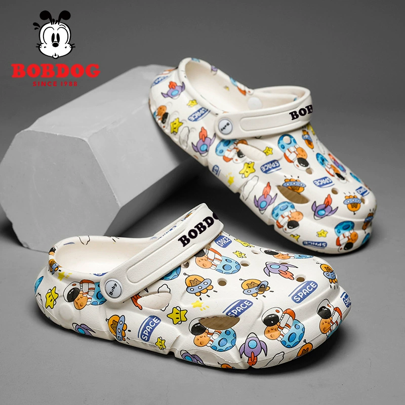 Детские тапочки Babudou, лето 2025, новая модель, босоножки для мальчиков, мягкие сандалии для девочек среднего и большого размера.