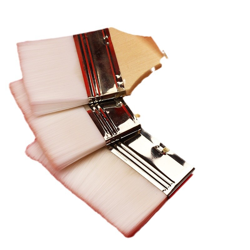 Weizhuang N ° 1-12 de nylon pintura al óleo cepillo de barbacoa cepillo de nylon lana de tablero de piel blanca cepillo pequeño cepillo de pintura fabricante