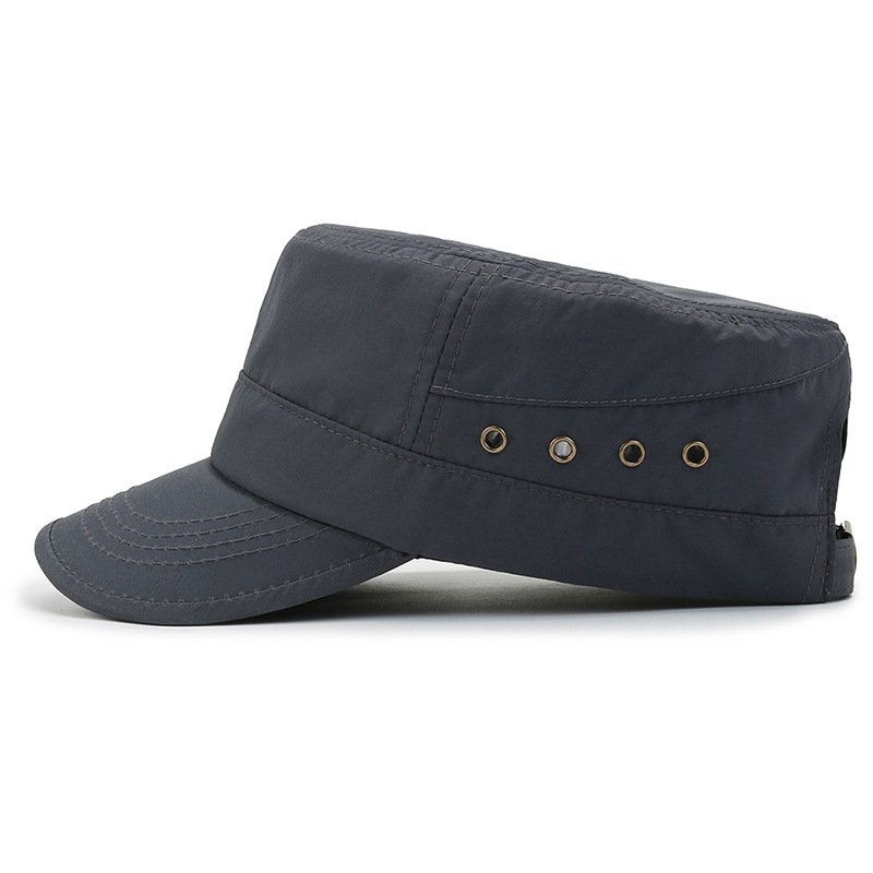 Sommerhut mit flacher Oberseite, schnelltrocknender Sonnenschutz für den Außenbereich, dünner, atmungsaktiver Entenschnabelhut, cooler Reisehut für Herren_voghion.com