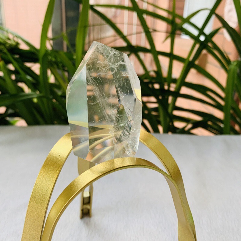 白水晶随型原石打磨大小颗粒把玩石天然水晶摆件 图 2