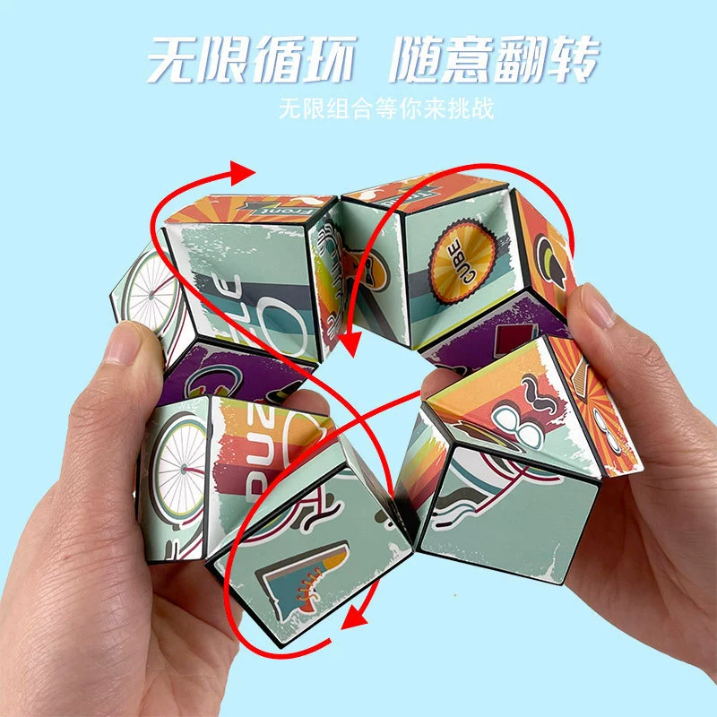 Variable Rubik's cube, three dimensional unlimited toy, anti-stress, in 3d format, wholesale