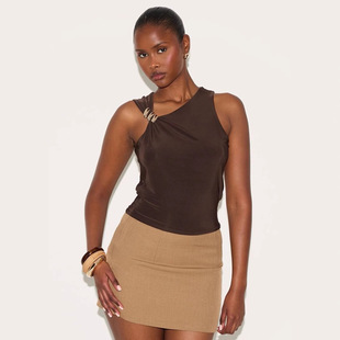 G25T082-�W��ins�LŮ�b��ɫ����¶�粻���Q�s�޾o��T������