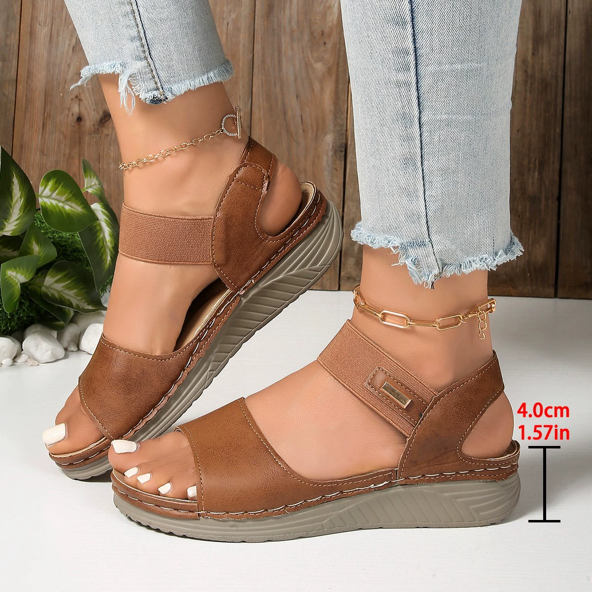 2025 новый стиль внешней торговли большие размеры случайные сандалии женские спортивные ветры