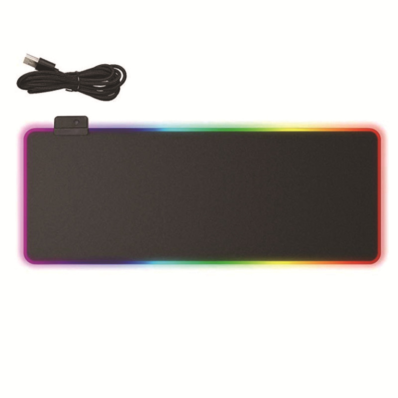 厂家定做led发光游戏键盘垫 电竞大号RGB鼠标垫七彩灯光滑鼠垫