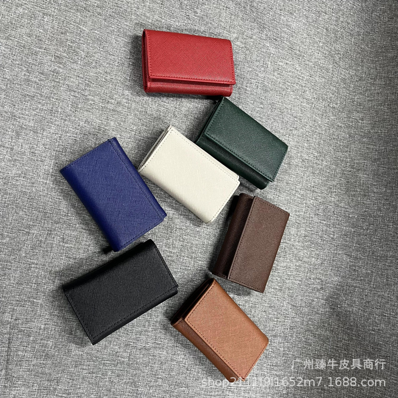 日本と韓国の男性と女性のクロスパターン財布 70% off 多機能財布コインホルダーツーインワン小銭入れ財布|undefined