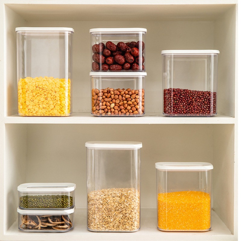 Tarros sellados enlatados para granos, tarros de almacenamiento de café de calidad alimentaria, tarros de almacenamiento espesados ​​y endurecidos, cajas de almacenamiento