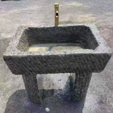 户外庭院洗手盆洗衣槽旧石器石槽景观流水组合摆件装饰老石槽水盆