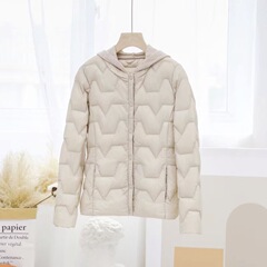 短款羽绒服女 爆款针织连帽衫 简约通勤轻便保暖轻薄款立领款
