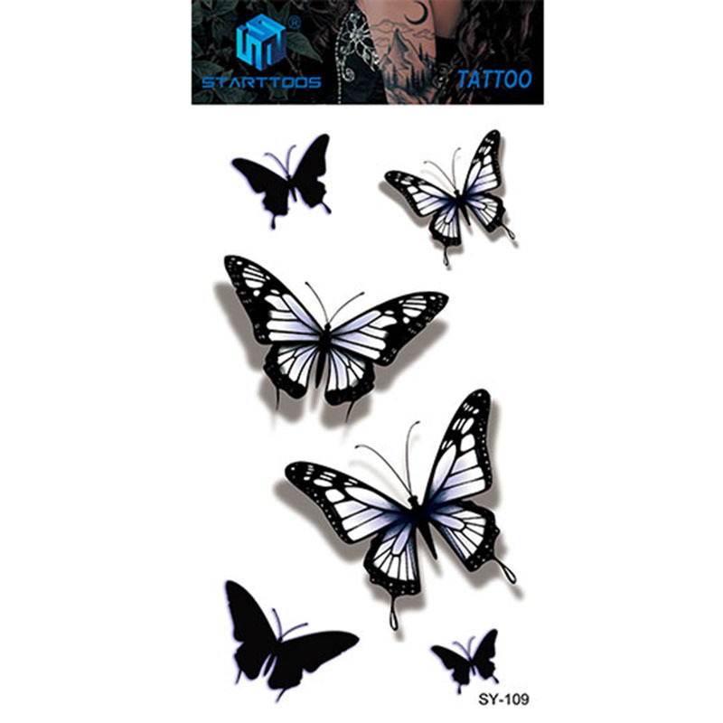 Spot mayorista transfronterizo dulce y simple viento tatuaje de dedo moda cool tatuaje desechable tendencia