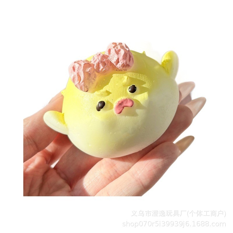 小红书同款气鼓鼓河豚捏捏超软捏捏乐水感奶油感diy解压自制玩具|undefined