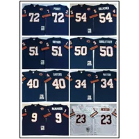Трансграничный оливковый костюм Chicago Bears Chicago Bears MN ретро майка вышивка легендарный спортивный костюм