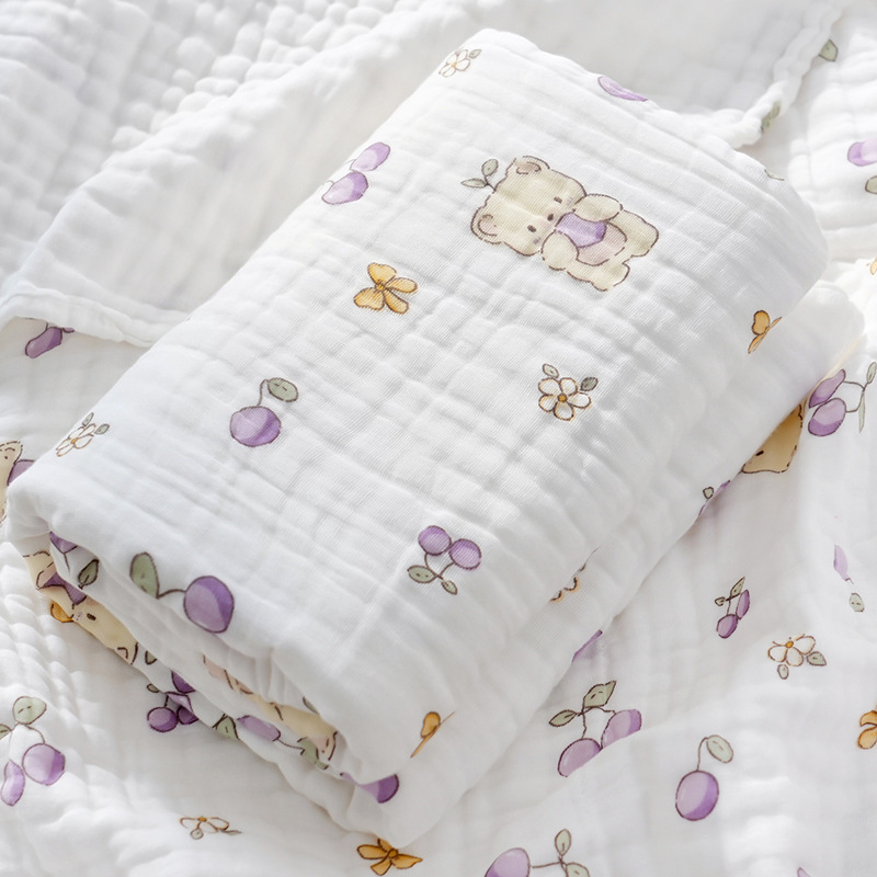 Baby Bath Towel Newborn Gauze Class a Newborn Baby Children's Bath Towel Cotton Six-Layer High Density Towel Cover Blanket Baby Bath Towel Newborn Gauze Class a Newborn Baby Children's Bath Towel Cotton Six-Layer High Density Towel Cover Blanket