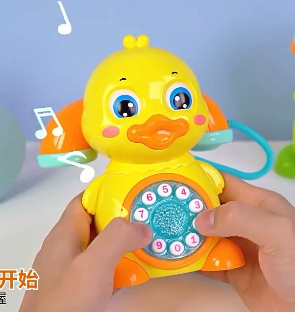 Мультяшный лёгкий музыкальный ретро-телефон для принцессы, игрушка, раннее образование