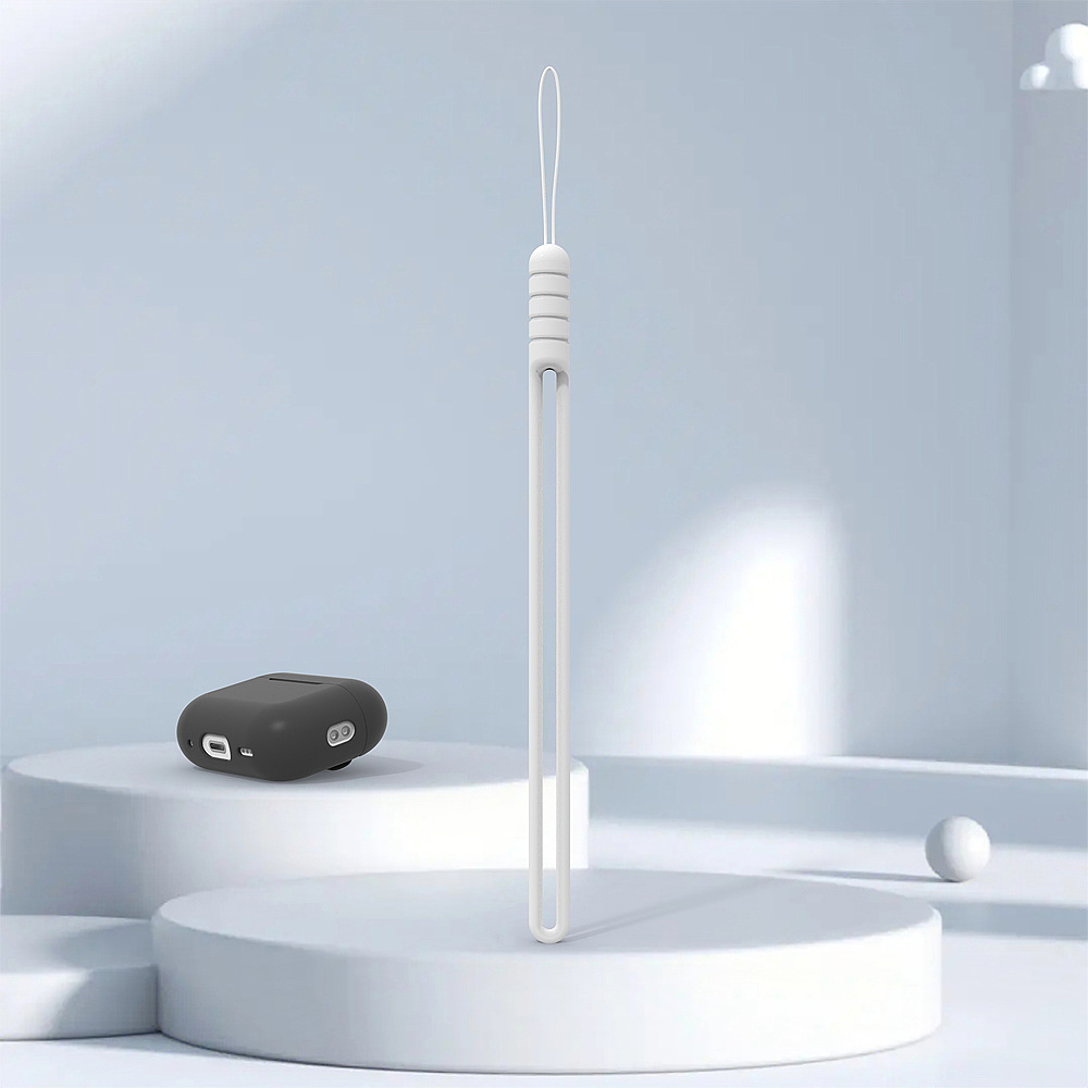 Aplicable para la muñeca de teléfono móvil corta cadena de teléfono móvil llave accesorios USB silicona líquida airpods Pro2 colgante