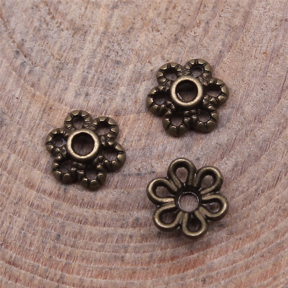 1 Piece Alloy Flower Flower Shape Bead Caps Retro display picture 9