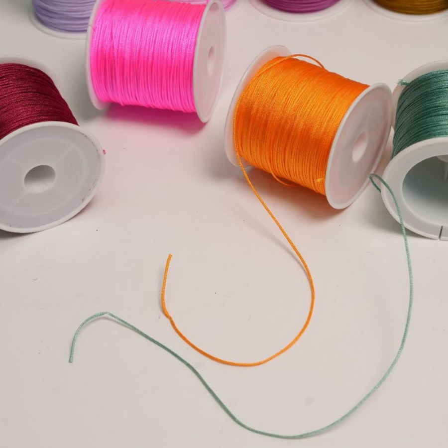 Hilo de jade n.° 72 encriptado, para bricolaje, hecho a mano, trenzado, para pulseras, cuerda para tejer, hilo para joyería, collar, hilo para abalorios