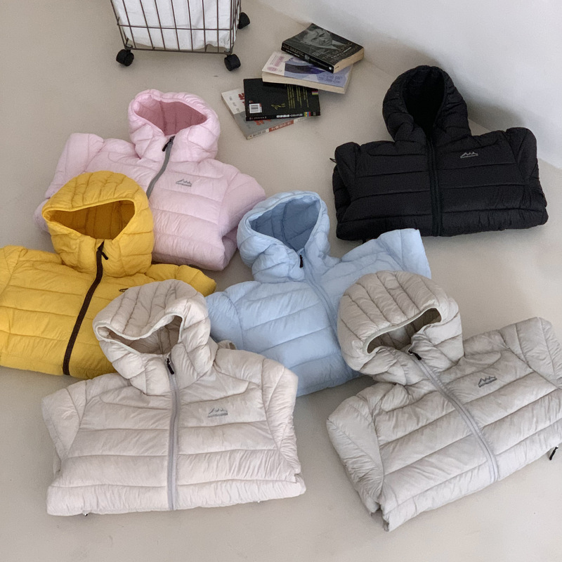 2025新款轻薄排骨羽绒棉服女式连帽衔缝棉衣冬季时尚保暖棉袄外套