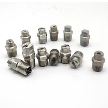 工厂直销304不锈钢扇形喷嘴高压雾化喷头416不锈铁除尘清洗喷雾头