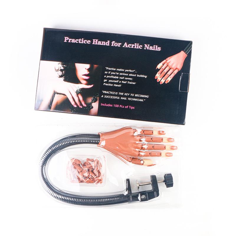 Nail art practice prosthetic hand bendable movable joint model practice hand mechanical positioning hand model for men and women Nail art practice prosthetic hand bendable movable joint model practice hand mechanical positioning hand model for men and women