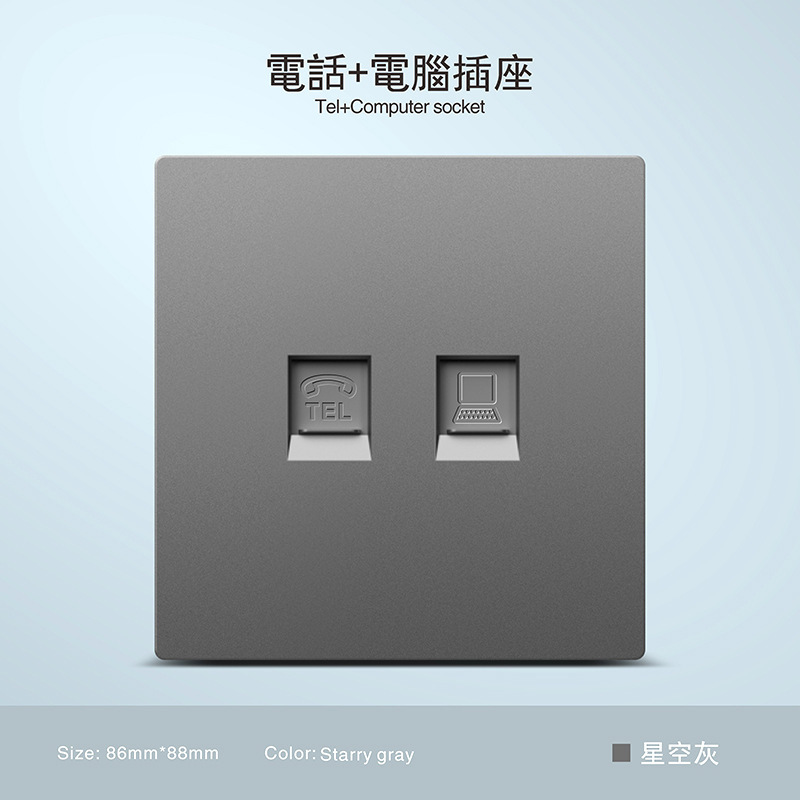Inglés ultra delgada piel gris 250V pared escondida toma de corriente 13A Hong Kong Macao puerto con interruptor de oferta transfronteriza image 40