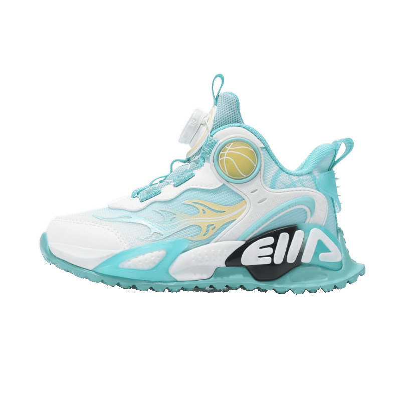 Zapatos para niños primavera y verano nuevo estilo malla transpirable zapatos de baloncesto para niños zapatos deportivos para niños de mediana edad zapatos para correr antideslizantes marea