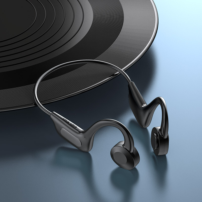 Nuevo Concepto de conducción ósea auricular Bluetooth inalámbrico no-en-oído Deportes oído-montado en espera larga fábrica modelo privado