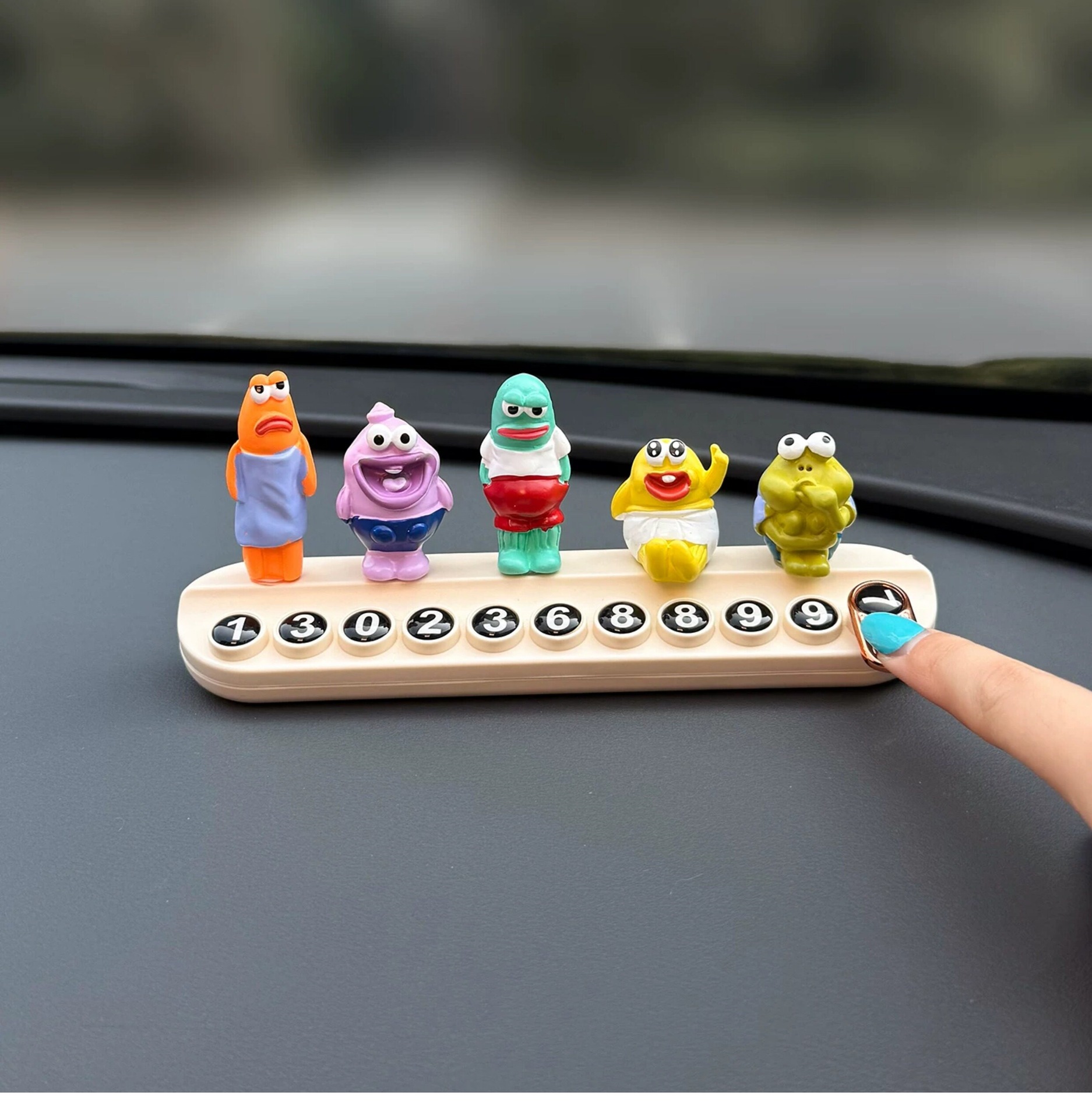 2026 New Bikini Town Temporary Parking Number Plate, Car Moving Phone Number Sign, Cute for Women