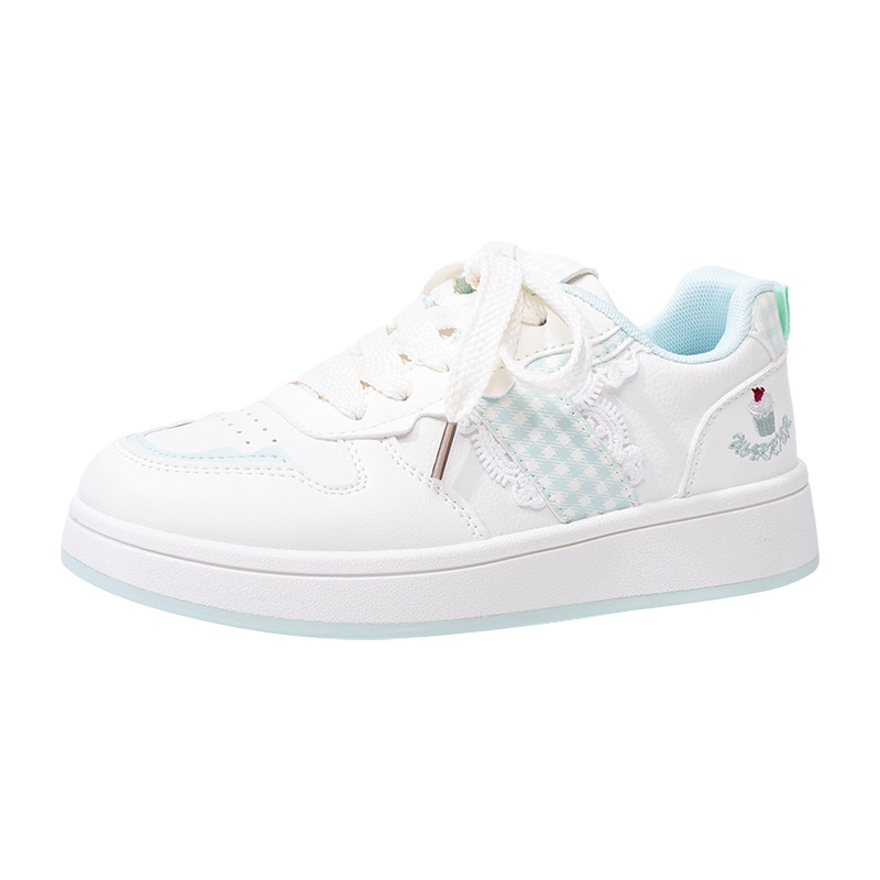 HuiLi estilo coreano vino rojo simple skate 2026 nuevos zapatos de suela gruesa estudiantes vigorosos encaje dulce zapatos de mujer simple