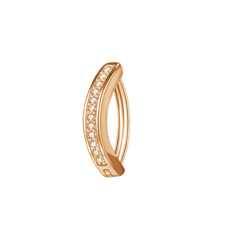 Piercing all'ombelico con diamante intarsiato, semplice e personalizzato, per e-commerce transfrontaliero_voghion.com