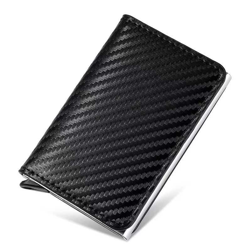 Cartera con Bloqueo RFID para Hombre, Tarjetero para Identificación y Tarjetas de Crédito