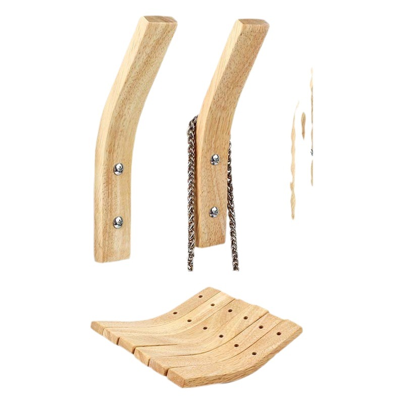 Simple gancho de madera para el hogar gancho de madera maciza gancho de la capa de registro gancho tridimensional gancho de fila de gancho único decoración de la pared colgante de pared todo partido