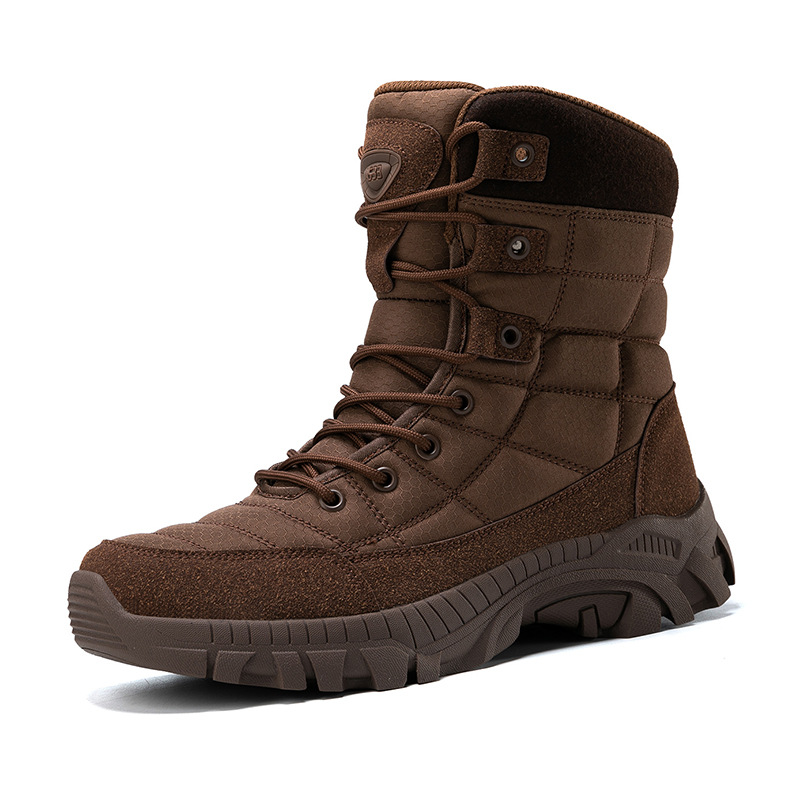 25 nuevas botas de combate transfronterizas de gran tamaño botas de senderismo al aire libre para hombres botas de campo altas botas militares tácticas de senderismo para hombres