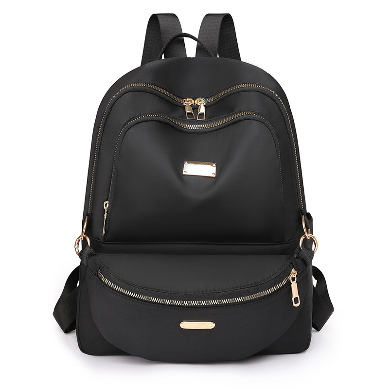 Fábrica al por mayor 2024 nueva mochila de nailon casual para mujer, mochila para madre y niño de viaje urbano de todo fósforo de moda