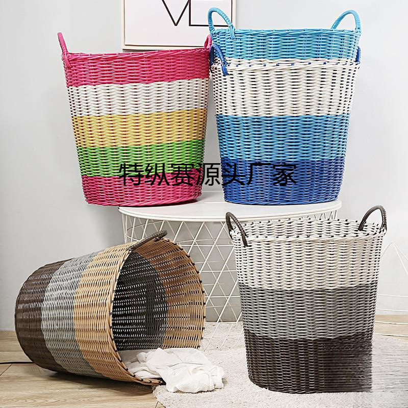Bathroom Dirty Clothes Basket Laundry Basket Dirty Clothes Storage Basket Household Clothes Storage Basket Rattan Basket Dirty Clothes Basket