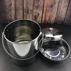 Wholesale stainless steel tea bucket large tea dregs bucket small trash can with lid tea tray water bucket household waste water bucket